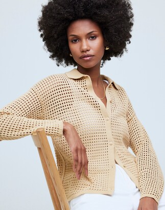 Madewell Aviva Cable Cardigan Women's Clothing Heather