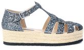 Thumbnail for your product : Susana Traça Espadrillas In Silver Glitter