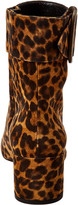 Thumbnail for your product : Saint Laurent Joplin 50 Leopard Print Suede Bootie