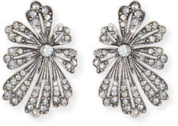 Lulu Frost Camellia Crystal Flower Stud Earrings