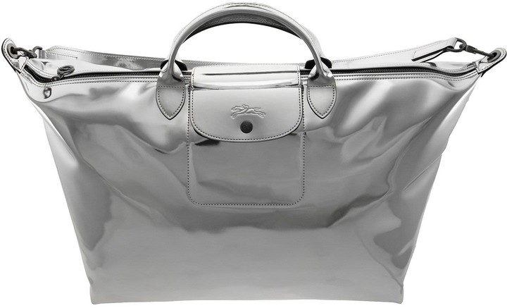 longchamp silver bag