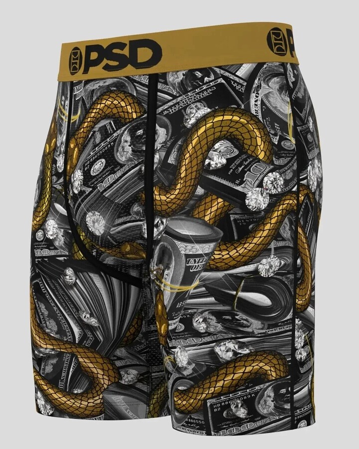 PSD Underwear Men Multicolor Mamba Money 4-Way Stretch Boxer Brief APP1669