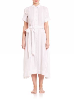 Lisa Marie Fernandez Cotton & Linen Shirtdress