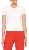Thumbnail for your product : Akris Braided-Side Crewneck Tee, Moonstone