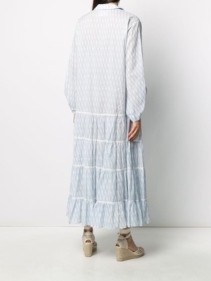 Alessia Santi Logo-Print Flared Shirt Dress