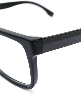HUGO BOSS rectangular frame glasses