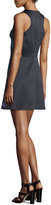 Thumbnail for your product : Cynthia Rowley Sleeveless Embroidered Mini Dress, Black