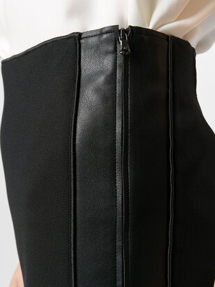 Emporio Armani Panelled Pencil Midi Skirt