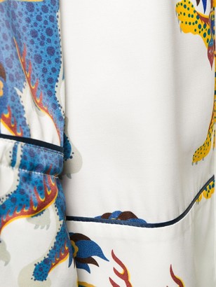 Kirin Tiger Print Kimono Jacket