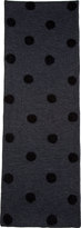 Thumbnail for your product : Band Of Outsiders Grey & black Wool Polkadot Knit Scarf