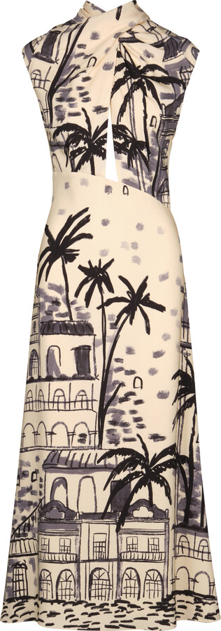 Interdimensional Silk Maxi Dress