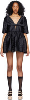 Thumbnail for your product : SHUSHU/TONG Black V-Neck Ruffle Dress
