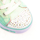 Thumbnail for your product : Skechers Twinkletoes Shuffles Junior - Aqua Rhinestone