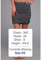 Thumbnail for your product : Splendid Rouched Mini Skirt - Stripe