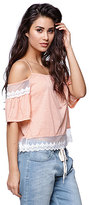 Thumbnail for your product : LA Hearts Cold Shoulder Swing Top