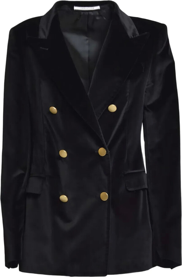 Tagliatore Double-Breasted Velvet Blazer
