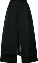 Thumbnail for your product : Comme des Garcons double-layer wide-leg trousers