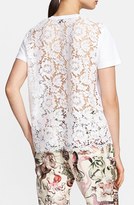Thumbnail for your product : Valentino Women's Lace Back Cotton Short Sleeve Tee