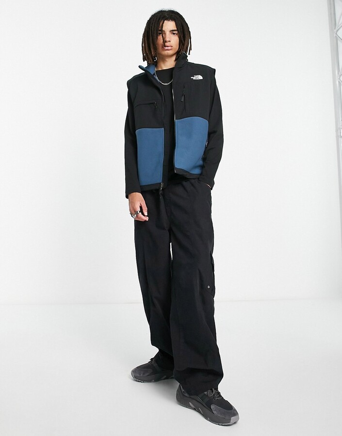 The North Face Denali Polartec fleece vest in shady blue ShopStyle Outerwear