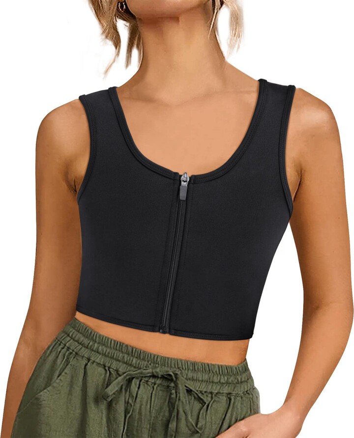 BRABIC Women Chest Binder Bra for Transgender Tomboy FTM Short Corset