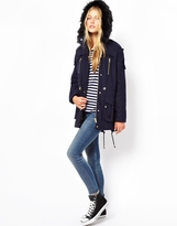 Thumbnail for your product : ASOS Wool Parka With Faux Fur Hood