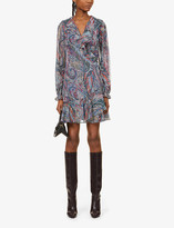 Thumbnail for your product : Ted Baker Willows ruffled crepe mini wrap dress