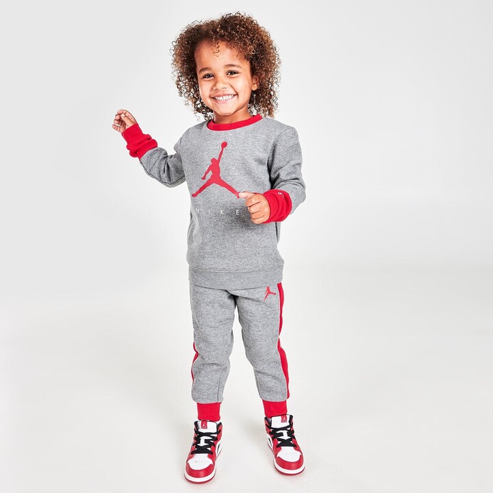 Nike Boys' Toddler Jordan Jumpman Crewneck Sweatshirt and Jogger Pants Set  - ShopStyle