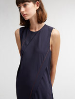 Thumbnail for your product : DKNY Asymmetric Midi Dress With Contrast Stitching