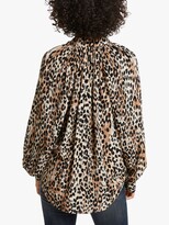 Thumbnail for your product : AND/OR Ivy Blurred Leopard Print Blouse, Multi