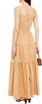 Thumbnail for your product : Nicholas Belted Gathered Cotton-poplin Maxi Dress