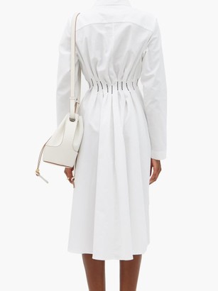 Palmer Harding Escen Cotton-pique Shirt Dress - White