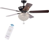 Thumbnail for your product : Home Accessories Dome Crystal Chandelier Ceiling Fan