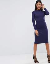 Thumbnail for your product : ASOS Bodycon Dress with Sexy Seam Detail in Rib