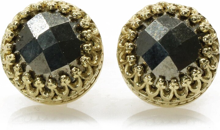 Etsy Pyrite Earrings Gold Gemstone Dangle Bridesmaid Gifts Wedding