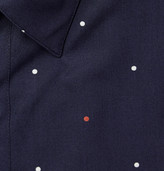 Thumbnail for your product : Paul Smith Navy Slim-Fit Printed Cotton Shirt