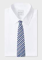 Thumbnail for your product : Paul Smith Men's Blue And White Check Silk Tie