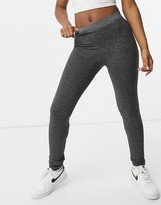 Thumbnail for your product : Qed London zig zag detail leggings in grey
