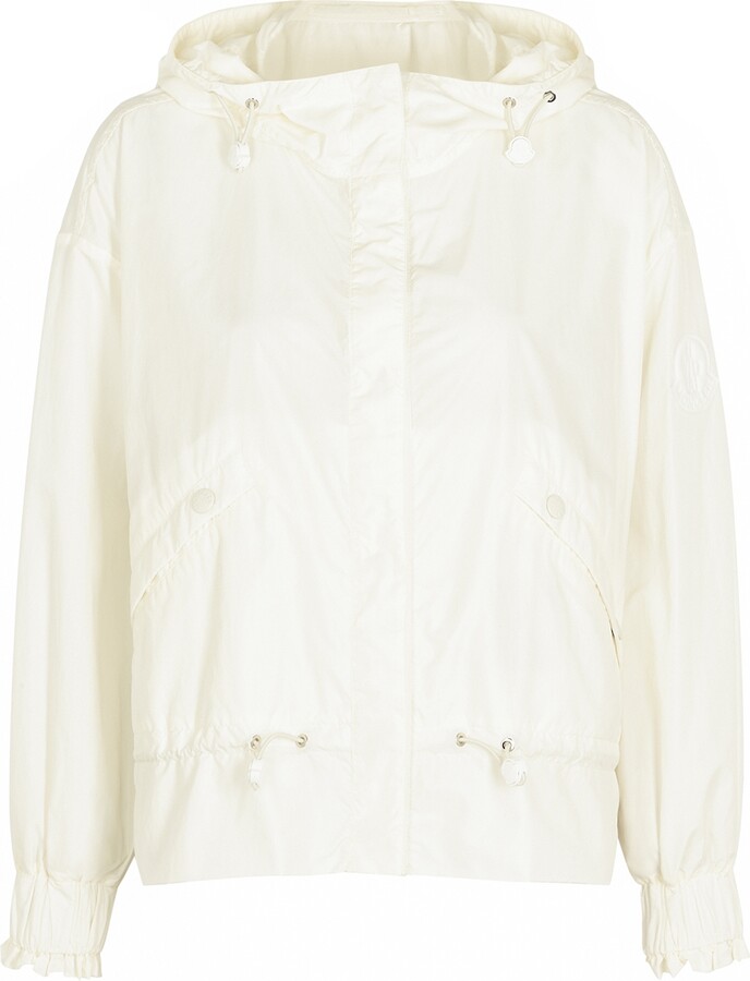 Moncler Albireo Off-white Shell Jacket - 3 - ShopStyle