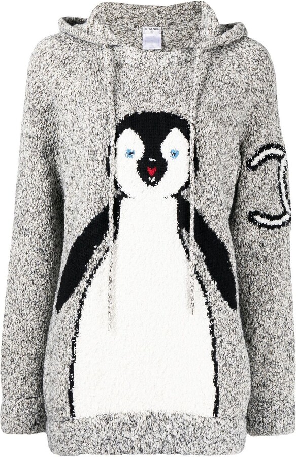 Cute penguin with a sweater Art Print by Carmen de Bruijn