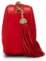 Thumbnail for your product : Chanel Red Satin Diamond Camera Bag Small