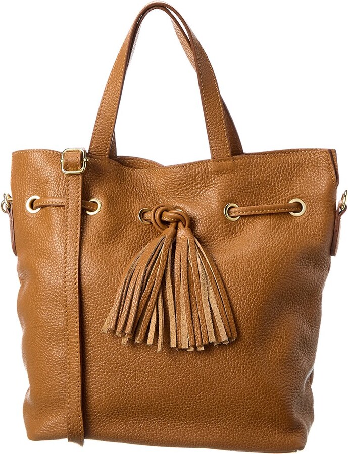 Italian Leather Shoulder Bag ShopStyle