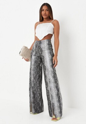 missguided snake pants