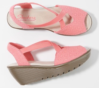 coral peep toe shoes