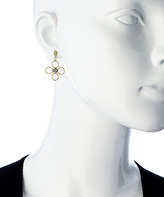 Thumbnail for your product : Genevive by CZC Gold with White CZ Flower Drop Earrings