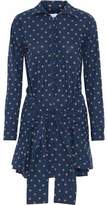 Thumbnail for your product : Derek Lam 10 Crosby Tie-Front Cotton-Poplin Mini Dress
