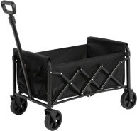 GROUPES Folding Wagon Carts,Folding Wagon Cart With All Terrain Wheels,Heavy Duty Garden Carts With Adjustable Handle,Outdoor Utility Wagon For Camping Shoppi