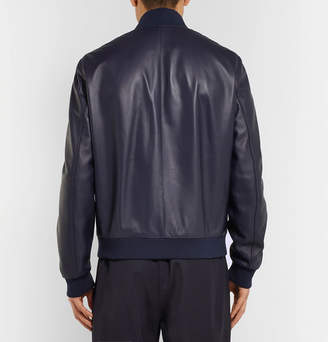 Dunhill Leather Bomber Jacket