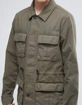 Thumbnail for your product : ASOS Military Jacket With Drawstring In Khaki