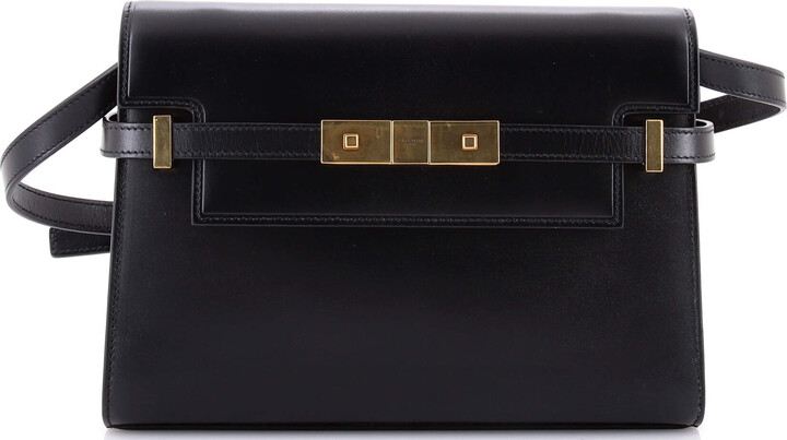 Saint Laurent Manhattan Shoulder Bag Leather Small