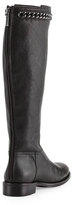 Thumbnail for your product : Tory Burch Bloomfield Chain Leather Bootie, Black